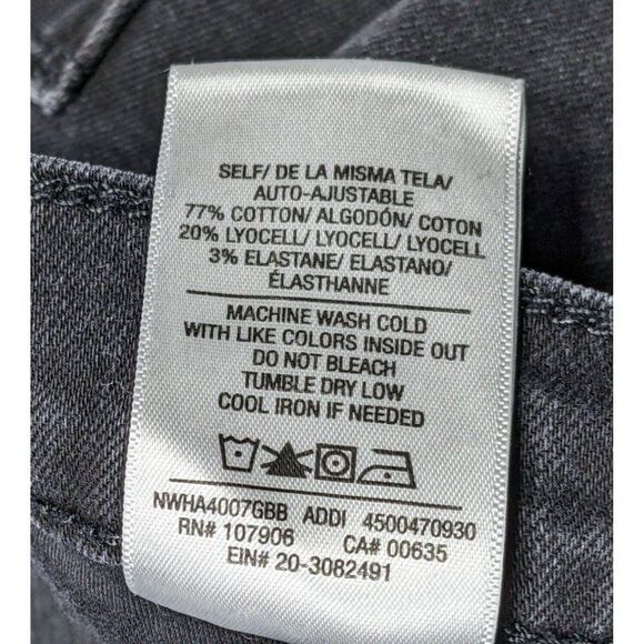 Hudson Los Angeles Womens Size 26 Barbara Super Skinny Grey Black Denim Jeans - Picture 6 of 11